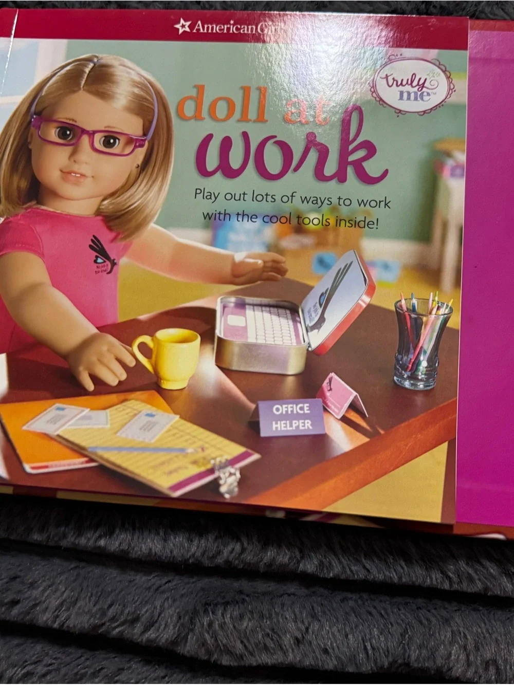 American Girl Doll at Work Playset - Pink, Yellow, Purple